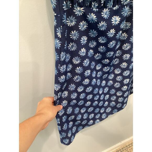 Vtg Milkmaid Mini Dress Size M Medium Blue Ditsy Floral Y2K 90s Daisy Date Night - Picture 8 of 12